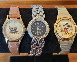 (3) Ladies Watches, 1 is Vintage Mickey Mouse