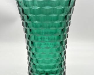 Vintage Colony Whitehall Teal Glass Vase