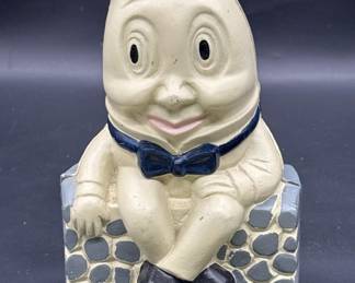 Vintage Cast Iron Humpty Dumpty Bank