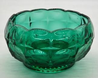 Vtg. Emerald Green Constellation Bowl by Tiara