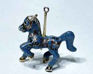 Vintage Chinese Cloisonne Carousal Horse