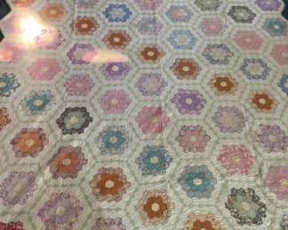 Antique Double Grandmother’s Flower Garden Hand