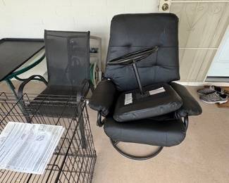 CHAIR + OTTOMAN