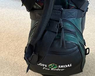 LEATHER GOLF BAG 2 AND CLUBS Can be sold separate