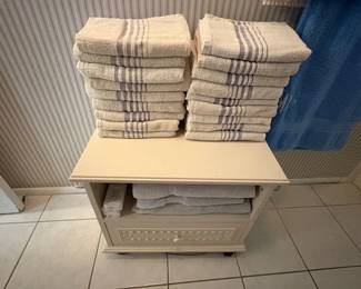 LINENS and Small Cabinet on rollers