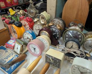 Vintage alarm clocks