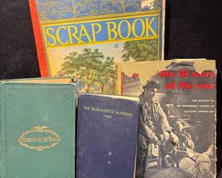 1940 Navy Bluejackets Manual, Women Of The War, GI Story Scrapbook