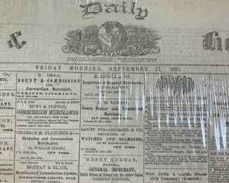 1875 Newspaper The Panama Star and Herald