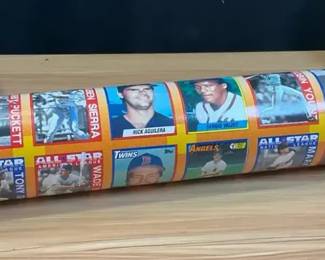 Three Uncut Sheets of 1990 Topps Baseball Cards