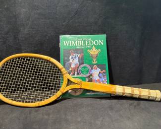 Pat 1928 Spaulding Mary Browne Racket 1991 Official Wimbledon Annual