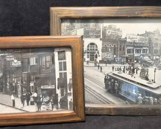 Early Pioneer Square Yesler Way Cable Car Photo 1912.