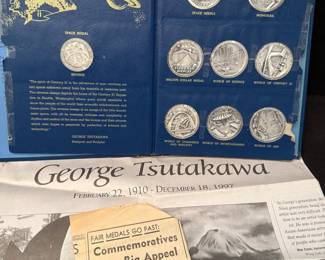 Geo.Tsutakawa Designed Seattle Worlds Fair Official Medals