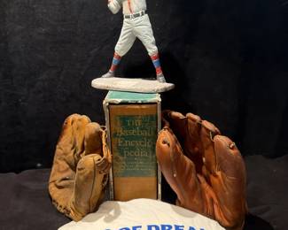 Baseball Collectibles Encyclopedia, Vintage Gloves, Field Of Dream Tshirt  More
