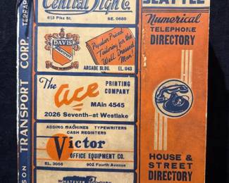1936 Seattle Numerical Phone Directory