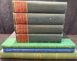 4 Vols. John Buchans History Of The Great War, 2 Vols. Churchills Second World War  More