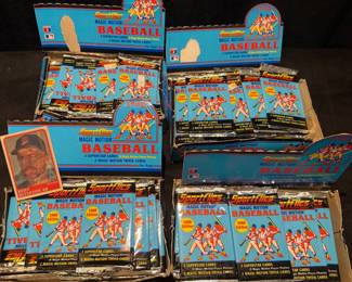 1988 Sportflics Magic Motion Cards 4 Display Boxes