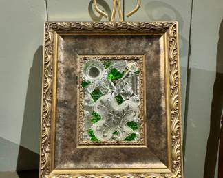 Irish style glass artwork