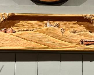 Solid wood artwork 