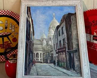 1960’s French oil painting 