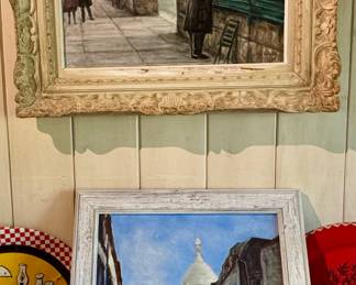 2 French oil paintings from the 60’s