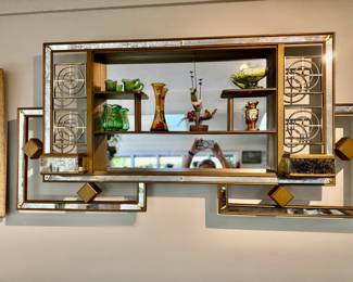 Unique MCM Shadow box shelf