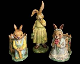 Resin Bunny Figurines