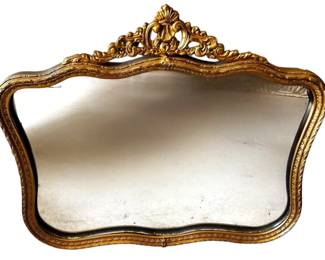 Ornate Gold Resin Wall Mirror