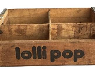 Vintage Wood Lollipop Crate