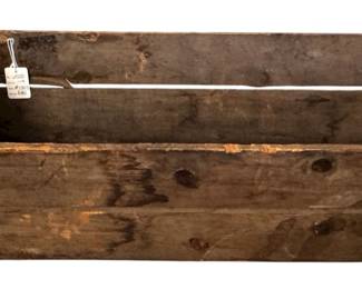 Long Primitive Wooden Crate