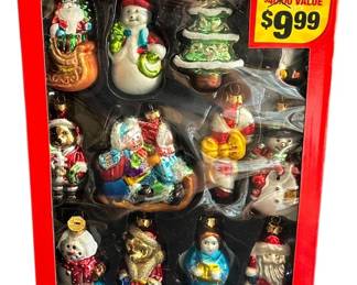 Vintage Glass Figure Ornaments