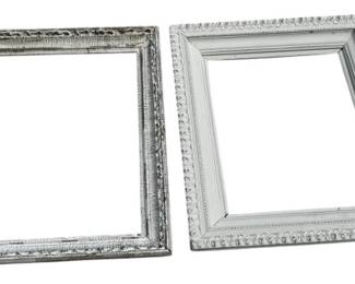 White Antique Finish Frames