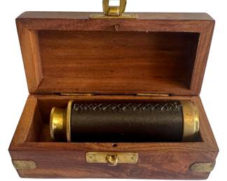 Vintage Brass 6 Inch Telescope