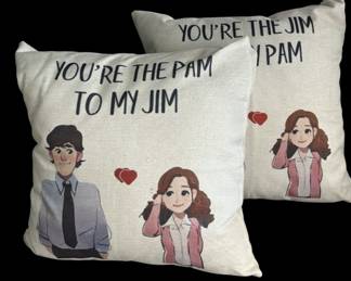 The Office Pam Jim Pillows