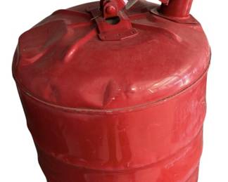 Vintage Red Metal Gas Can