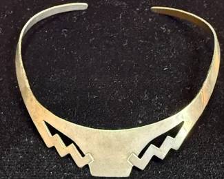 Taxco Sterling Collar Necklace