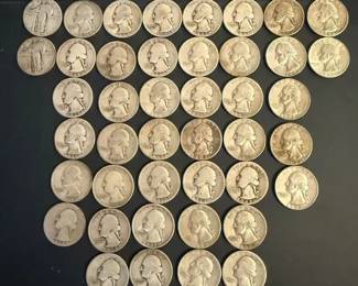 US Quarters 1964 And Earlier
