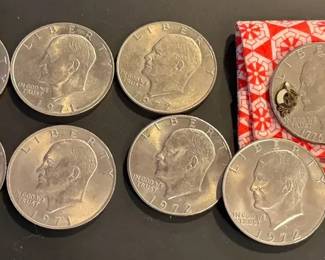 Eisenhower Silver Dollars 1970s