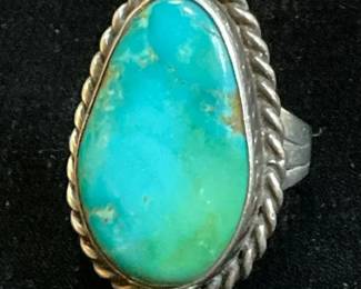 Vintage Navajo Turquoise Ring