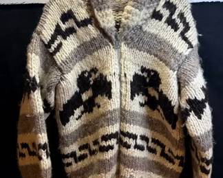 Cowichan Indian Knit Zip Sweater