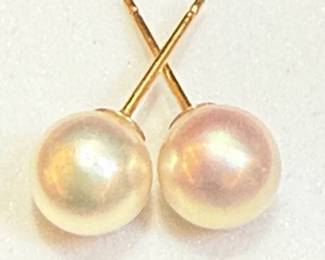 Pearl Stud Earrings