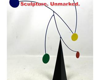 Lot 451 Mobile Stabile Table Top Sculpture. Unmarked.