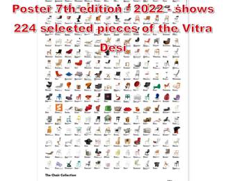 Lot 250 Vitra The Chair Collection Poster 7th edition  2022  shows 224 selected pieces of the Vitra Desi