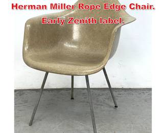 Lot 525 Early Charles Eames Herman Miller Rope Edge Chair. Early Zenith label. 