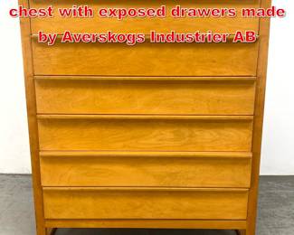 Lot 368 Swedish birch dresser chest with exposed drawers made by Averskogs Industrier AB