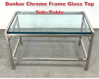 Lot 436 Vintage Edward Wormley Dunbar Chrome Frame Glass Top Side Table