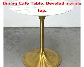 Lot 150 Modway Lippa Round Dining Cafe Table. Beveled marble top. 