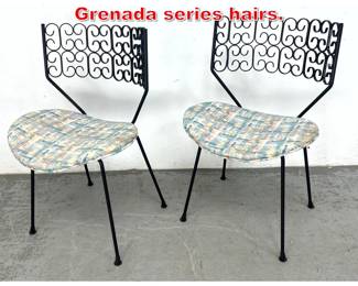Lot 549 Pair Arthur Umanoff Grenada series hairs. 