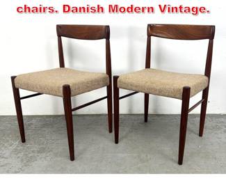 Lot 5 Pr Bramin Rosewood Dining chairs. Danish Modern Vintage. 