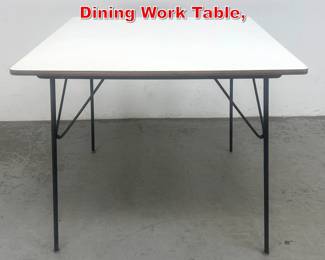 Lot 184 Early Eames folding DTM Dining Work Table, 