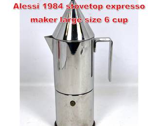 Lot 282 Aldo Rossi il Conico for Alessi 1984 stovetop expresso maker large size 6 cup 